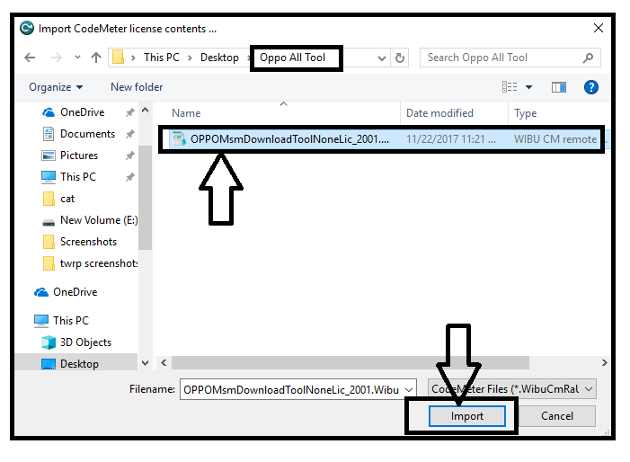 Oppo MSM Download Tool license import